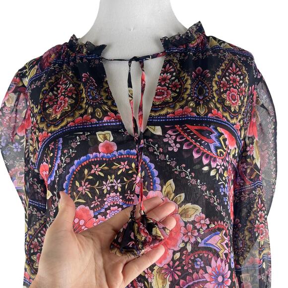 MISA Los Angelos Siena Top Marion Skirt Matching Set Flora Valentina Size L - Picture 5 of 12